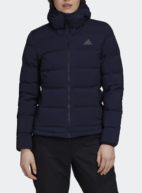 Adidas/阿迪达斯正品新款女子运动休闲短款连帽保暖羽绒服 FT2576