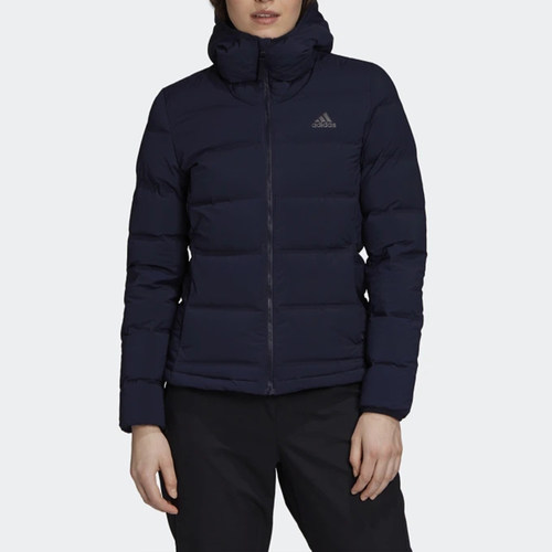 Adidas/阿迪达斯正品新款女子运动休闲短款连帽保暖羽绒服 FT2576