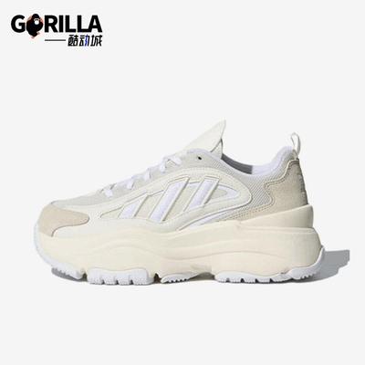 Adidas/阿迪达斯正品三叶草OZGAIA新款女米经典白色老爹鞋KJ7307