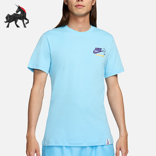 Nike/耐克正品2025男士日常圆领套头耐穿透气运动短袖FV3755-407