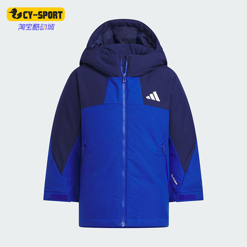 Adidas/阿迪达斯正品LK DOWN PARKA小童连帽防风保暖羽绒服KC5414