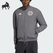 保暖双面穿经典 Adidas 男士 冬季 运动拉链棉服KR3572 阿迪达斯正品