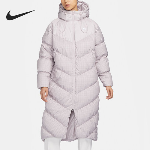 耐克正品女士长款羽绒服