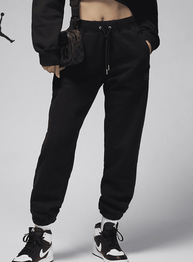 Nike/耐克正品JORDAN女士保暖加绒宽松束脚长裤FV7060-010