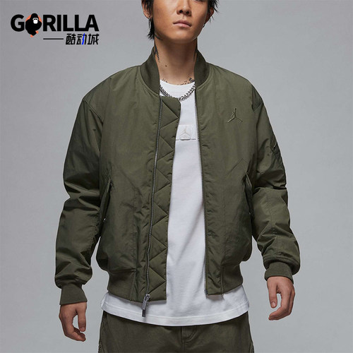 耐克男士复古拉链夹克外套