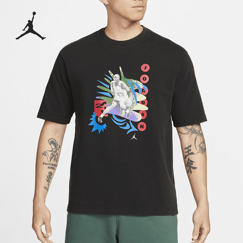 Nike/耐克正品Air Jordan男子运动休闲短袖T恤DX5968-010