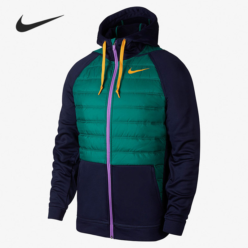 Nike/耐克正品冬季新款男子短款保暖运动休闲连帽棉服BV6299-498
