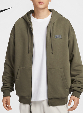 Nike/耐克官方正品新款男士针织复古宽松时尚夹克外套HJ3898-222