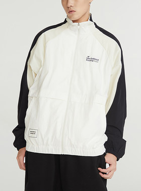 New Balance/NB正品春秋男士拼接简约舒适夹克外套5AD37571-WT