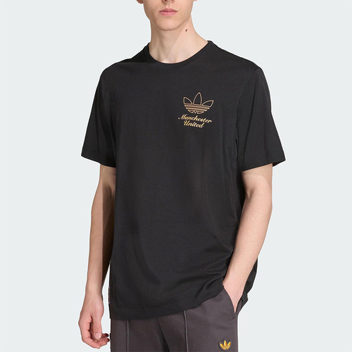 Adidas/阿迪达斯正品三叶草男运动宽松足球针织透气短袖T恤JN2919
