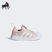 Adidas KI8792 一脚蹬低帮运动鞋 阿迪达斯正品 三叶草小童耐磨经典