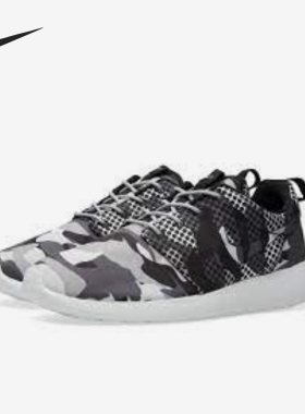 Nike/耐克正品ROSHEOnePrint新款男黑白灰色休经典闲鞋65206-10
