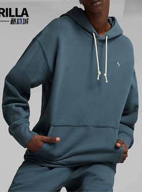 Puma/彪马正品运动透气冬季男士针织连帽宽松休闲卫衣624011-25