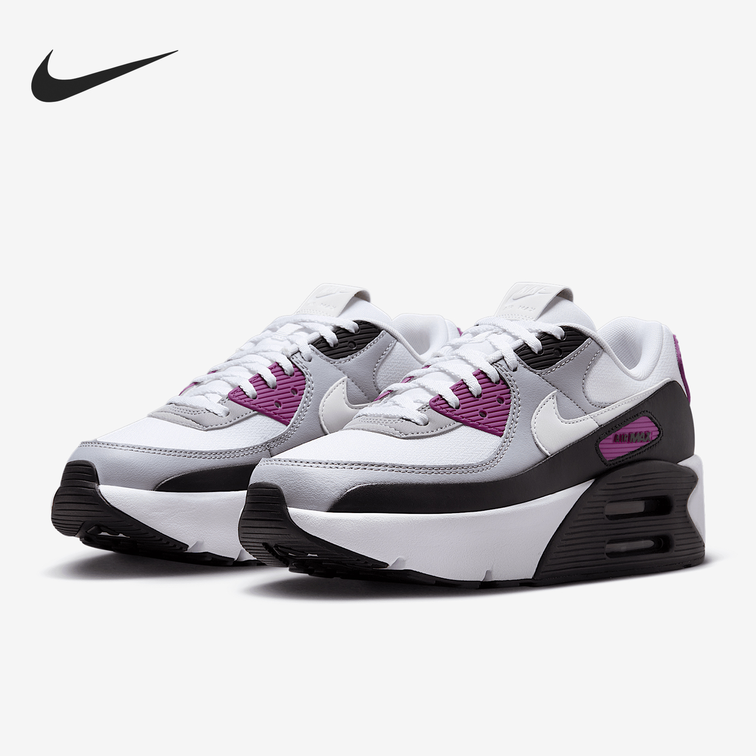 Nike/耐克正品AIR MAX 90 LV8女士厚底气垫跑步鞋FD4328-109