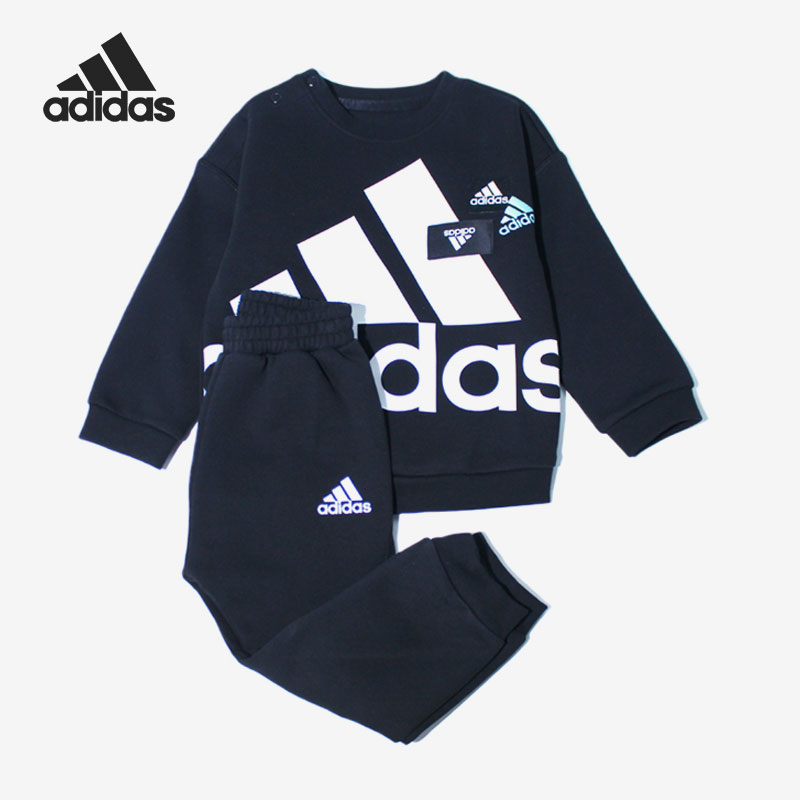 阿迪达斯小童舒适休闲运动套装