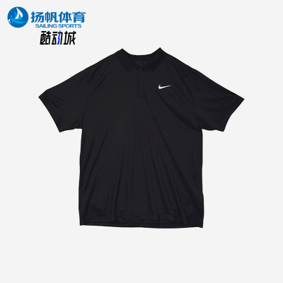 Nike/耐克正品Sportswear空新款黑色经典短袖POLO衫DD8373-010