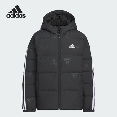 阿迪达斯正品儿童保暖羽绒服
