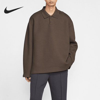 Nike/耐克正品冬季新款男士复古休闲翻领针织卫衣FZ7571-237