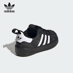 JR3755 三叶草婴童易穿脱贝壳头运动鞋 Adidas 阿迪达斯正品