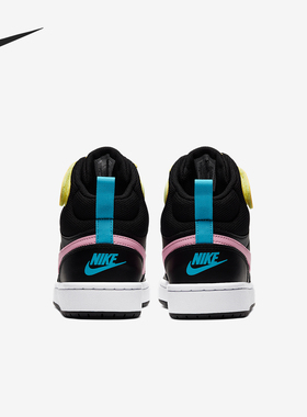 Nike/耐克正品新款GS女子大童魔术贴高帮运动板鞋CD7782-002