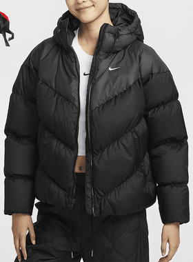 Nike/耐克正品Storm-FIT女士保暖连帽宽松羽绒服HF7871-010