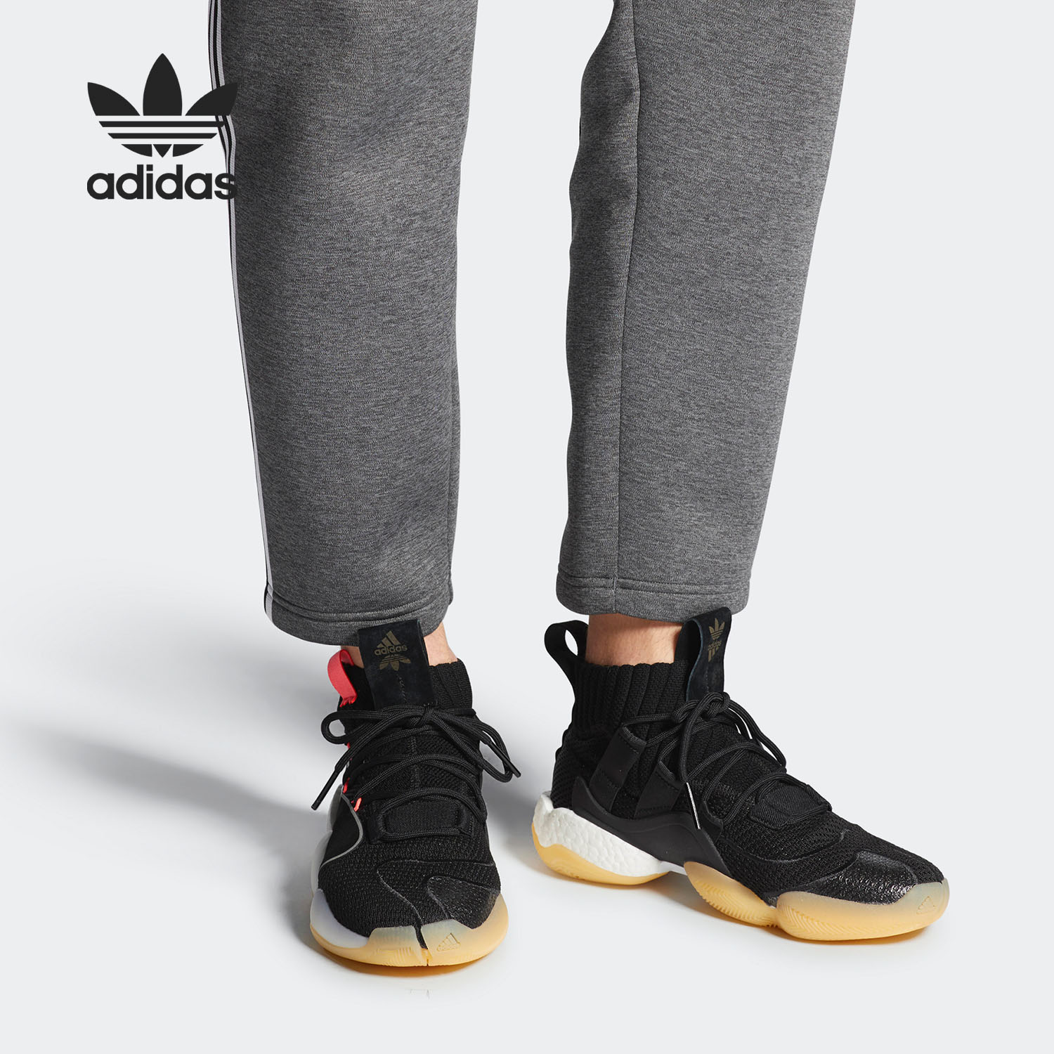 Adidas/阿迪达斯官方正品男子中帮缓震系带经典运动篮球鞋 B42240 运动鞋new 篮球鞋 原图主图