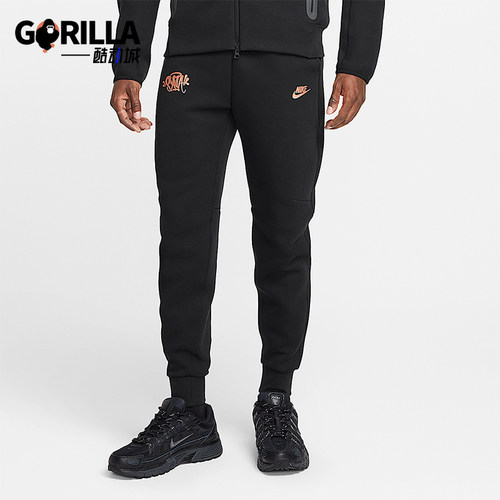 Nike/耐克正品Tech Fleece男士系带针织束脚休闲运动裤HQ3749-010