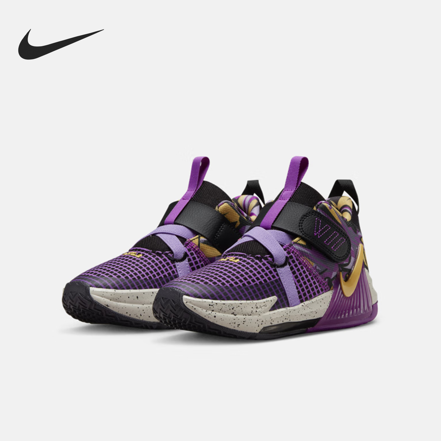 Nike/耐克正品秋季新款小童透气魔术贴训练篮球鞋FD0210-001