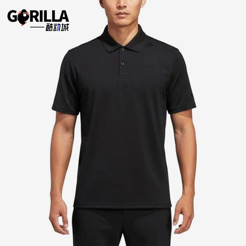 Adidas/阿迪达斯正品纯色套头短袖Polo衫男经典短袖Polo衫KG0818