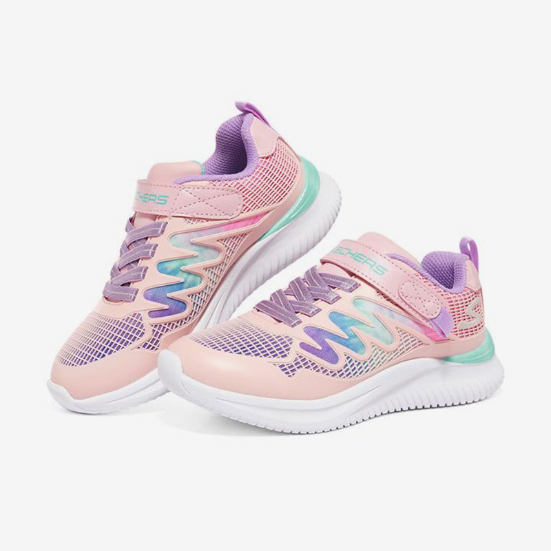 Skechers/斯凯奇正品当季女大童魔术贴时尚休闲透气运动鞋
