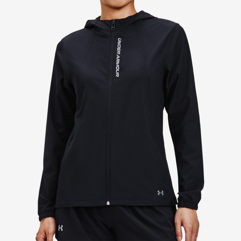 UA安德玛正品春季女子防风保暖跑步训练休闲运动梭织外套1377043