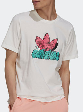 Adidas/阿迪达斯正品三叶草 夏季新款男子休闲短袖T恤H13481