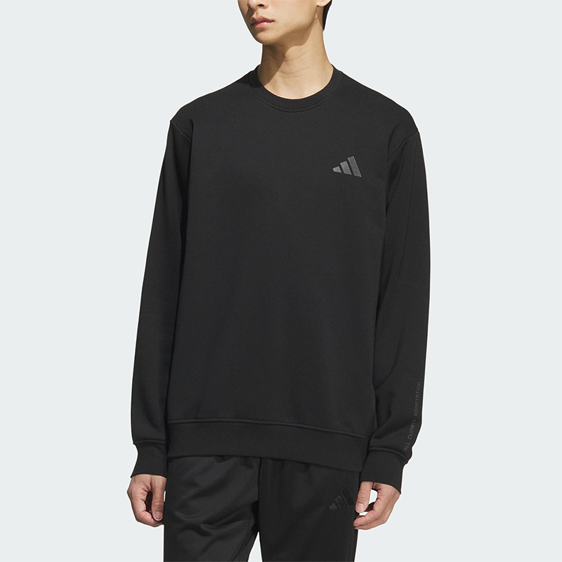 Adidas/阿迪达斯正品2025秋季款男士运动圆领针织宽松卫衣KB5204
