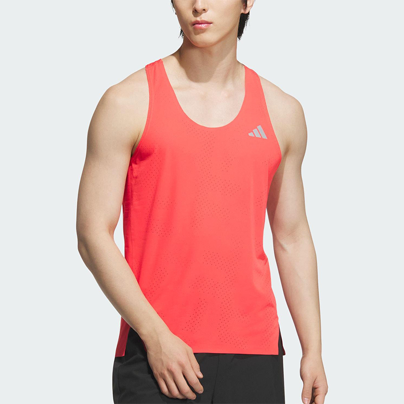 Adidas/阿迪达斯正品2025新款男女同款透气跑步运动背心JZ2151