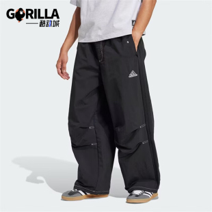 宽松敞口运动长裤 Adidas 男士 2025春季 JD5415 阿迪达斯正品