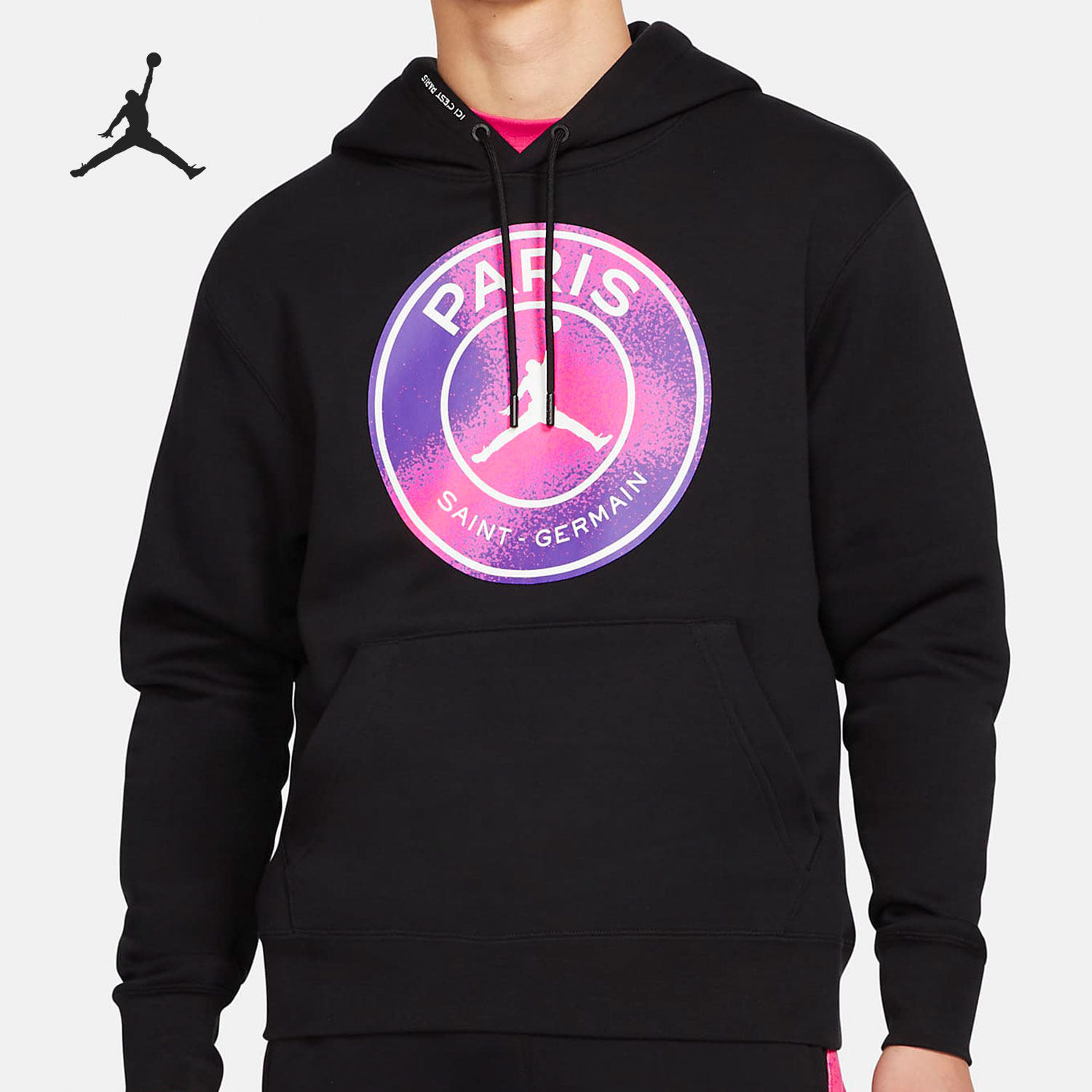 Nike/耐克正品Jordan巴黎圣日耳曼男子起绒套头连帽衫 CZ0816-010