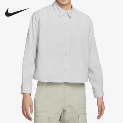 耐克女子翻领休闲运动防风外套