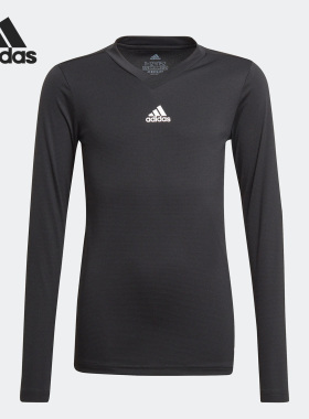 Adidas/阿迪达斯正品新款大童运动休闲透气针织足球长袖T恤GN5710