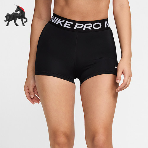 Nike/耐克正品2025女士休闲舒适字母运动紧身训练短裤CZ9860-010