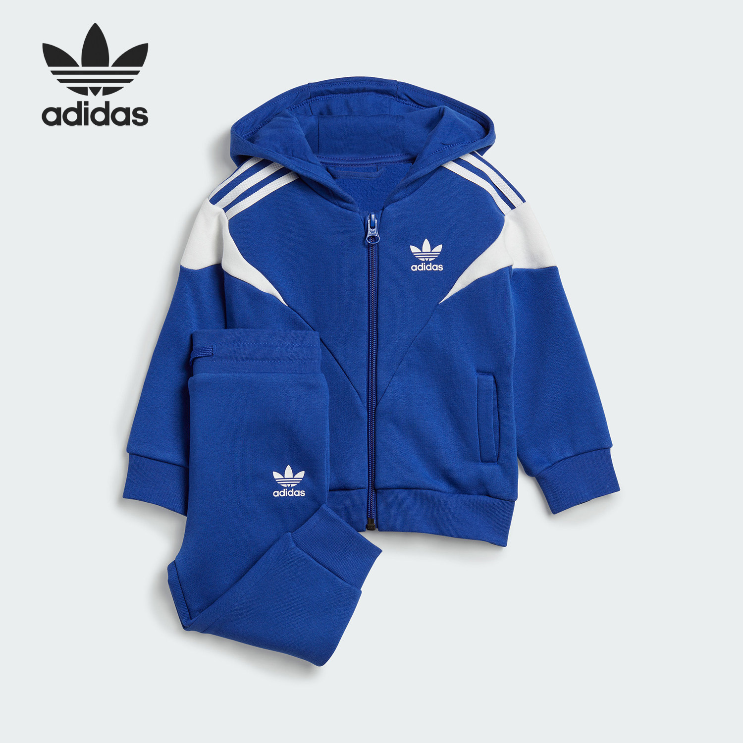 Adidas/阿迪达斯官方正品三叶草婴童抓绒保暖运动休闲套装IL4999,童装/婴儿装/亲子装,套装,淘宝优惠券,粉丝福利购,淘宝优惠卷