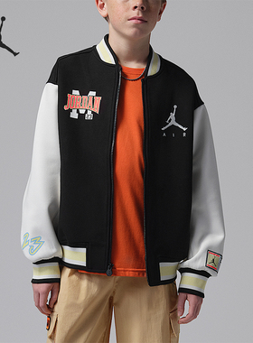 Nike/耐克正品JORDAN大童休闲立领休闲日常拼接外套IU5292-010