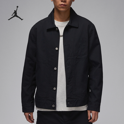 Nike/耐克正品JORDAN男士梭织翻领运动休闲夹克外套HF9318-010