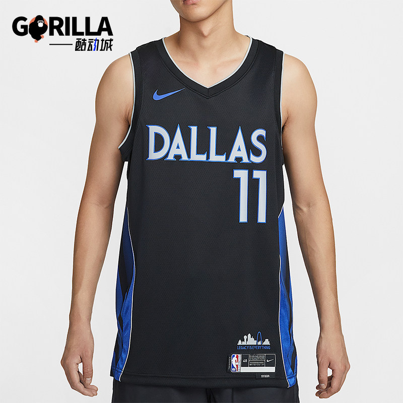 Nike/耐克正品2025男士运动V领套头无袖透气背心T恤HM5978-011