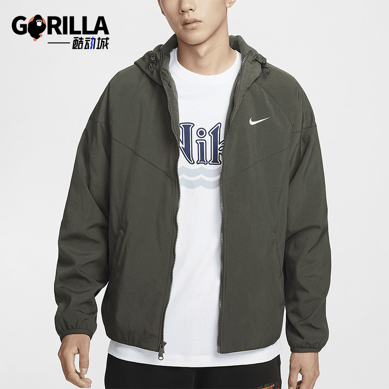 Nike/耐克正品新款男士梭织户外运动训练保暖外套HV1065-007
