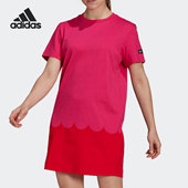 连衣裙 女子宽松运动休闲圆领短袖 GT8813 阿迪达斯正品 Adidas