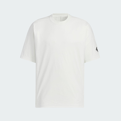 Adidas/阿迪达斯正品2025男士针织透气宽松经典运动短袖KE9590