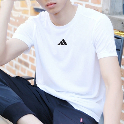 阿迪达斯男士运动透气训练短袖