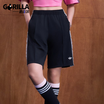 Adidas/阿迪达斯正品三叶草女士日常宽松日常通勤休闲短裤KU4754