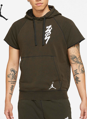 Nike/耐克正品Jordan 当季新款男子休闲短袖连帽卫衣DA9843-010