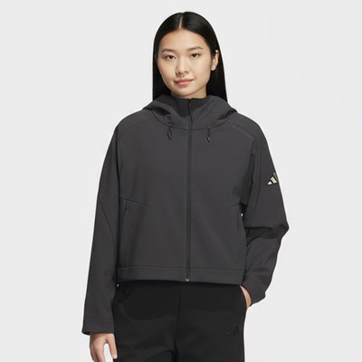 Adidas/阿迪达斯正品秋冬新款女士保暖梭织短款外套JM4318